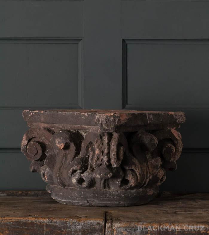 19th Century Terra Cotta Capital