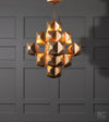 3-Squared Chandelier, Nickel
