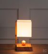 Brass Ball Zebra Boudoir Table Lamp