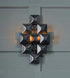 3-Squared Sconce, Black