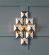 3-Squared Sconce, Black