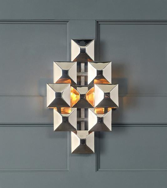 3-Squared Sconce, Black