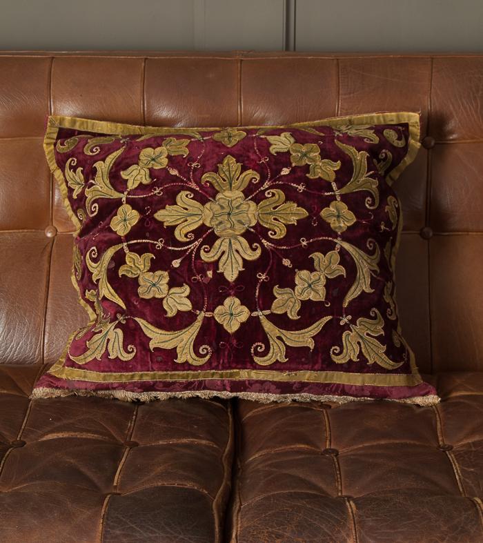 Antique Embroidered Pillows, Large