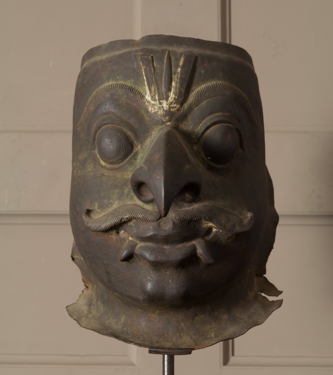 Indonesian Garuda mask on mount