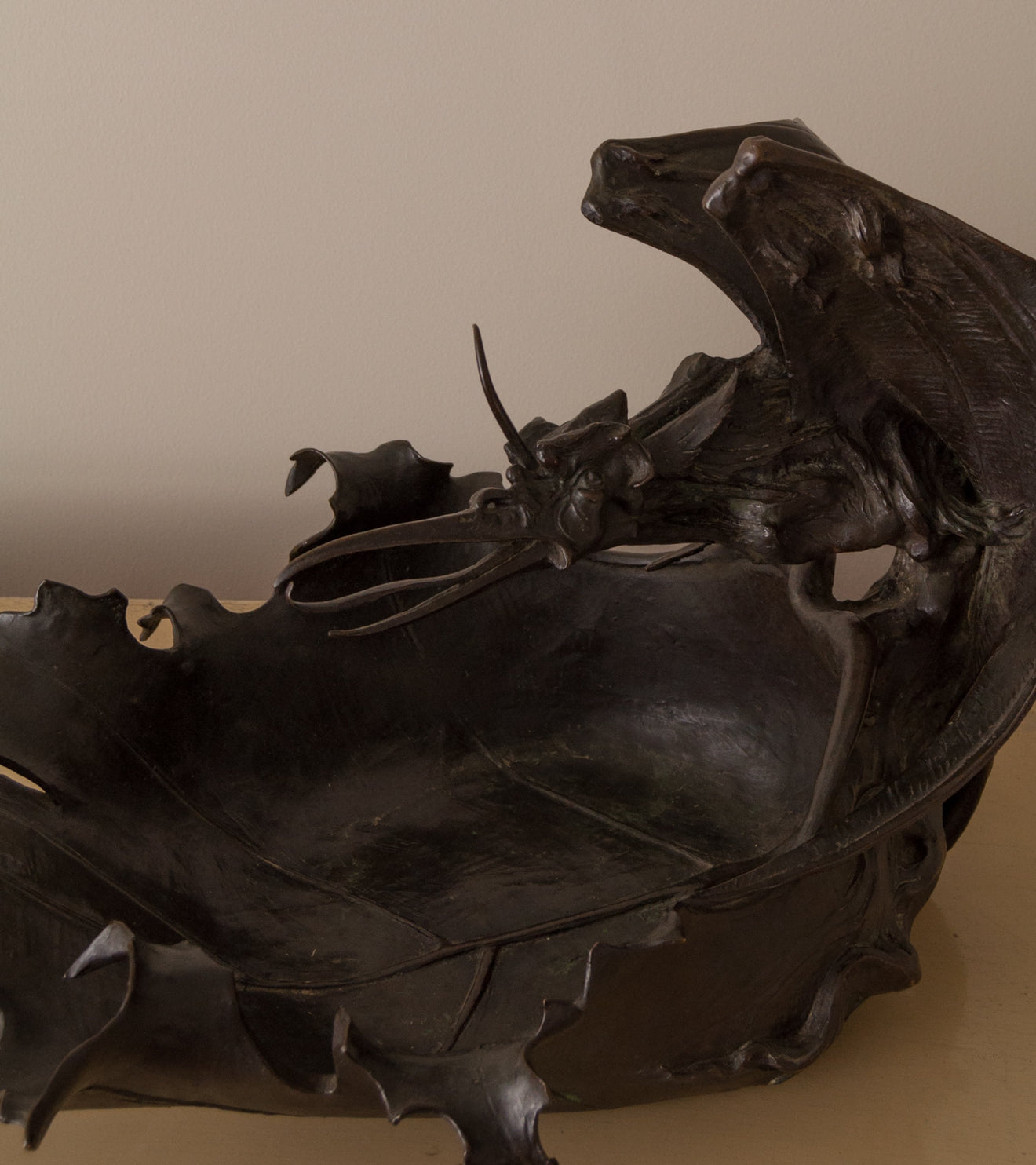 Austrian Symbolist Style Dragon Bowl