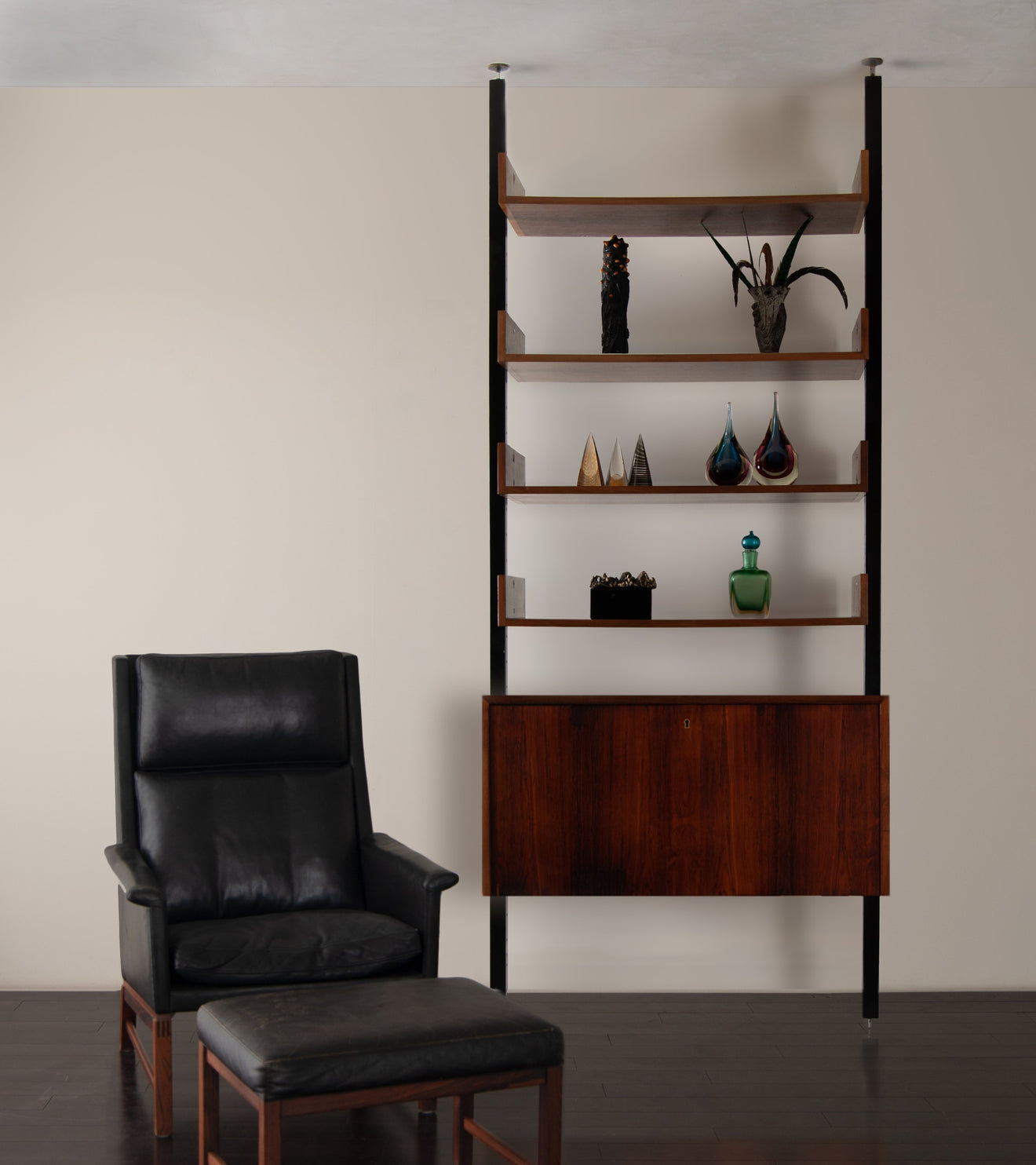 Adjustable Brazilian Rosewood Bookcase