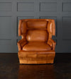 Wingback Lounge Chair, Tan