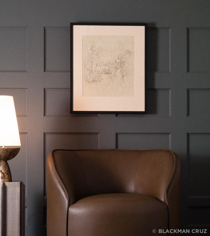 Bacchanalia Graphite Drawing