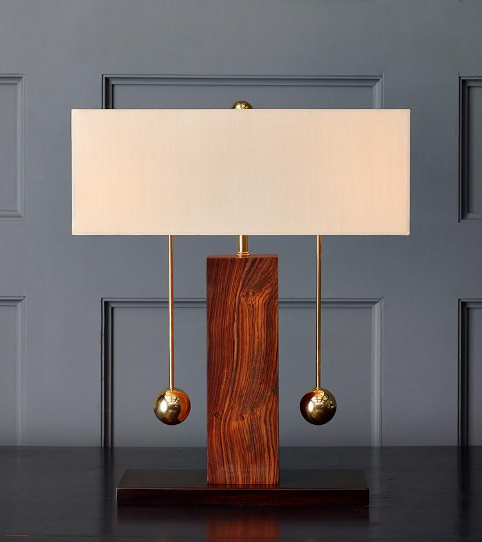 Brass Ball Series, Two-Way Table Lamp by Lika Moore