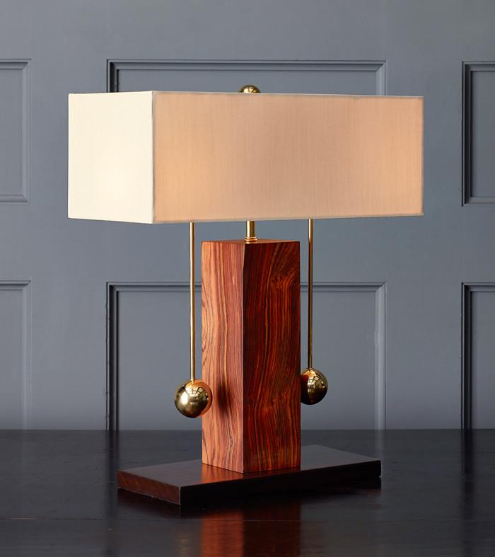Brass Ball Series, Two-Way Table Lamp by Lika Moore