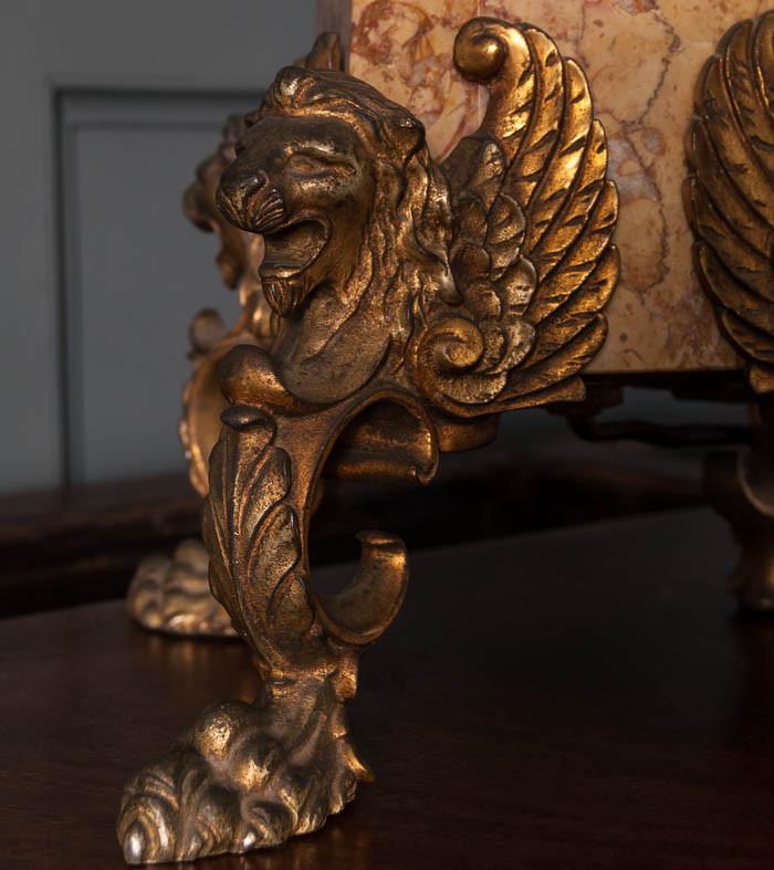 Bronze and Marble Classical Table Lamp