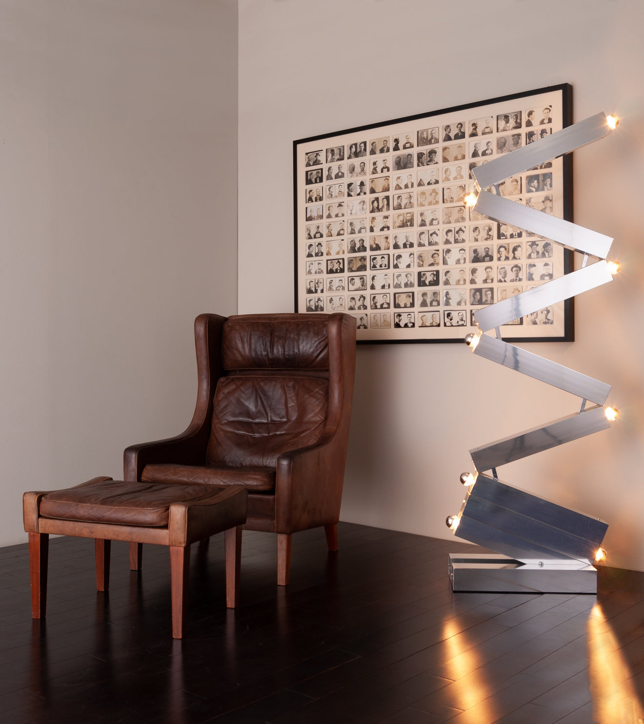 Zig Zag Adjustable Floor Lamp by Obor Illuminating