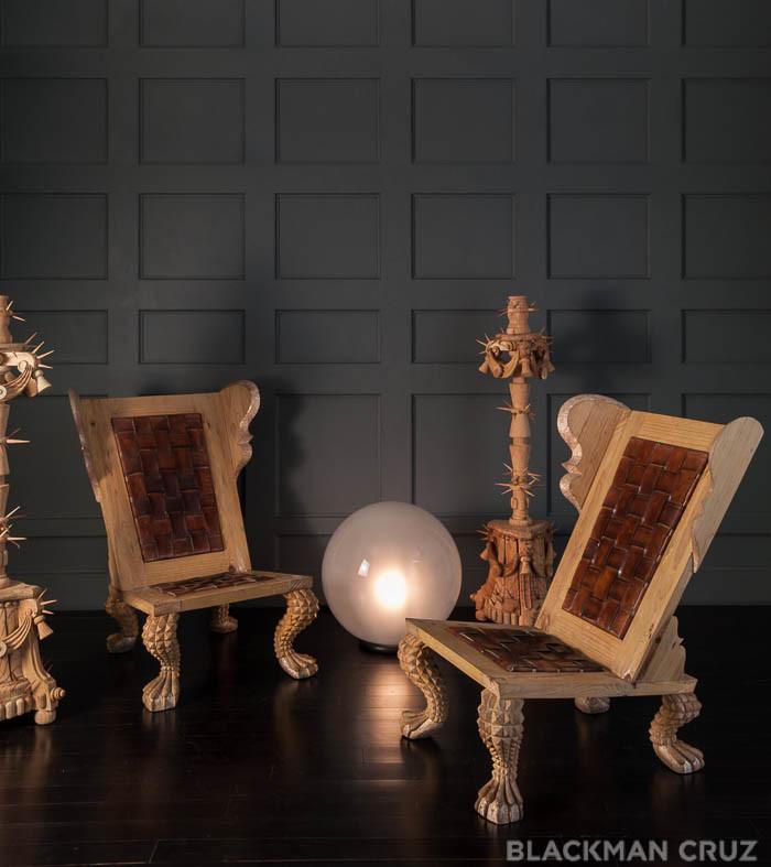 'Umberto' Wingback Chair by Mike Diaz