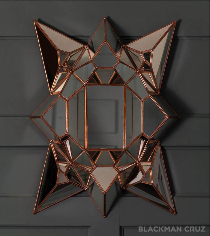 'Videl' Multi-Faceted Mirror in the Mudejar Style by Mike Diaz