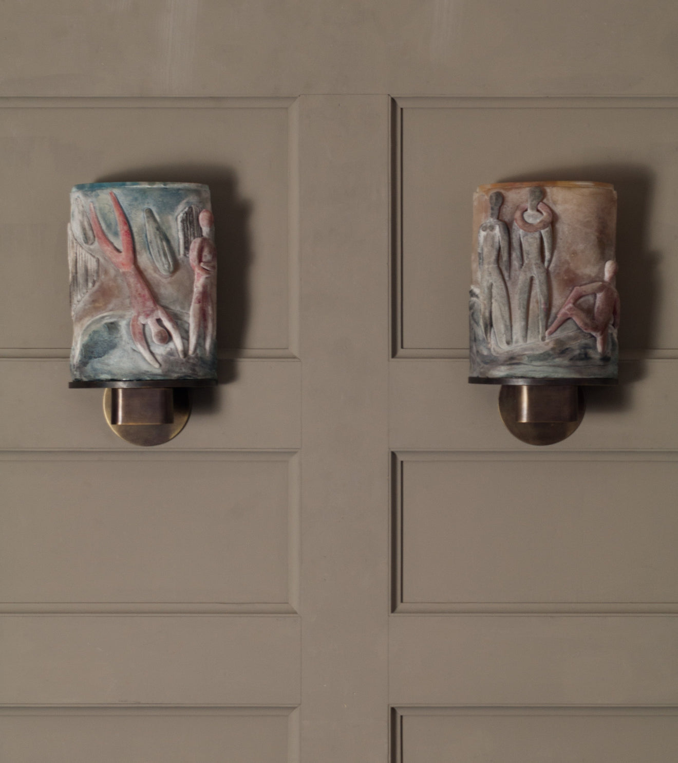 Pair of Napoleone Martinuzzi (1892 - 1977) Scavo Sconces