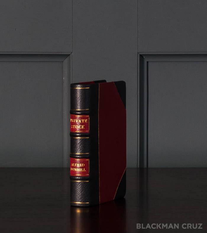 Dunhill Leather Bound Book Decanter