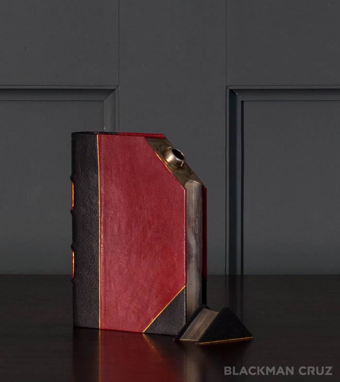 Dunhill Leather Bound Book Decanter