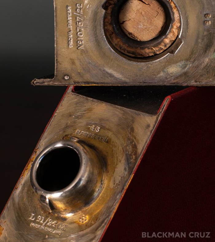 Dunhill Leather Bound Book Decanter