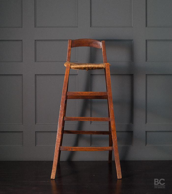 Viewing Chair with Rush Seat