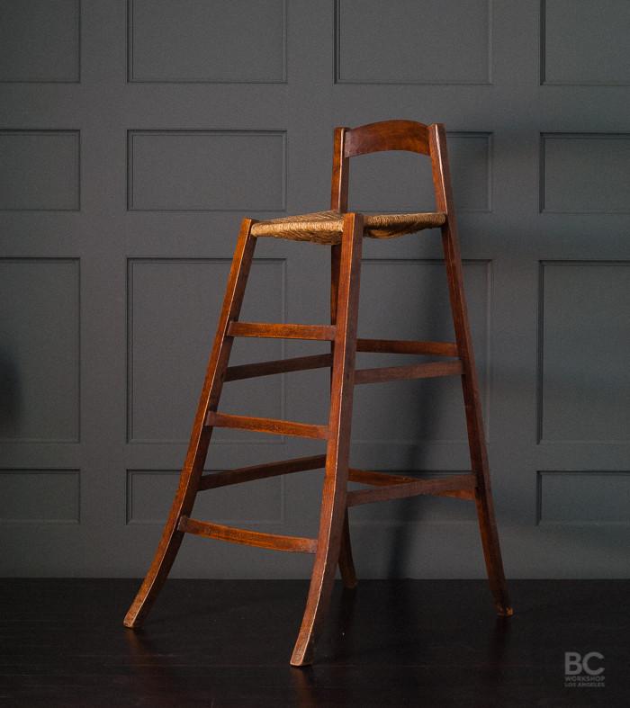 Viewing Chair with Rush Seat