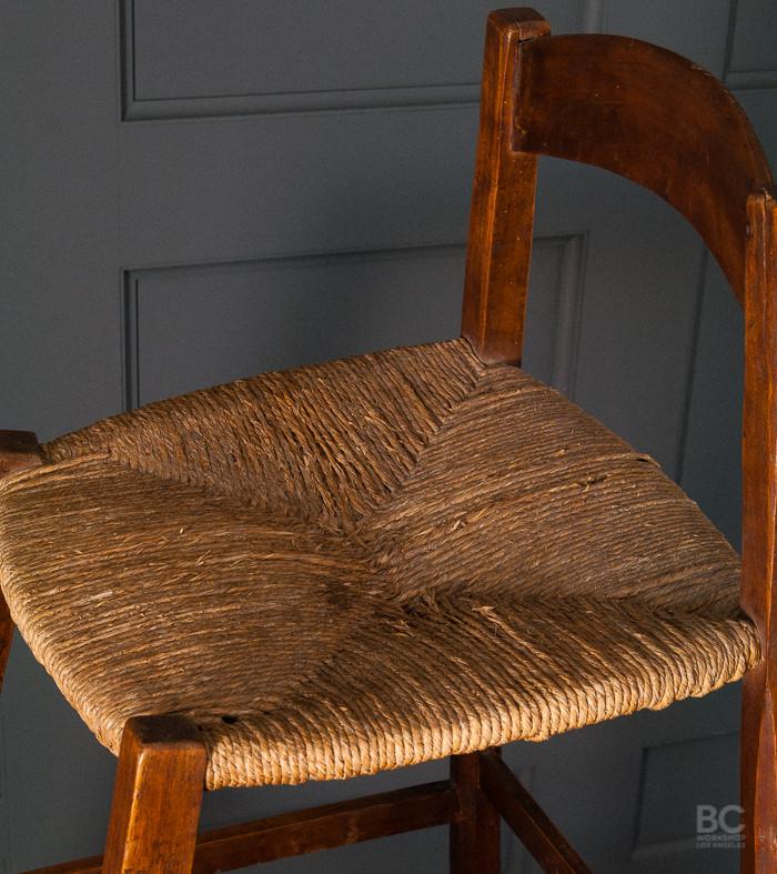 Viewing Chair with Rush Seat