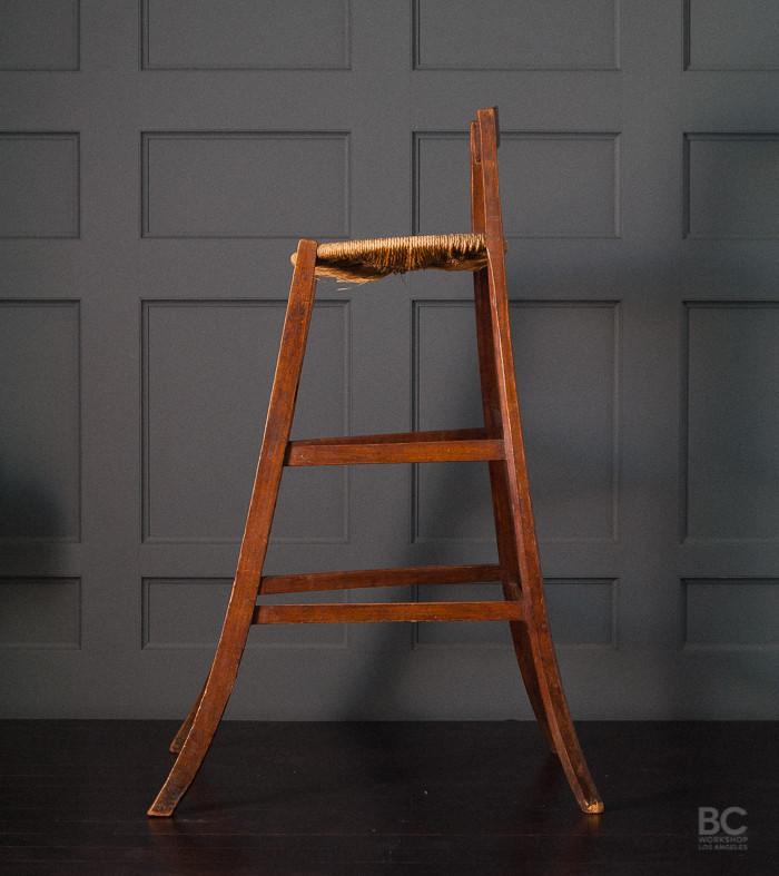 Viewing Chair with Rush Seat