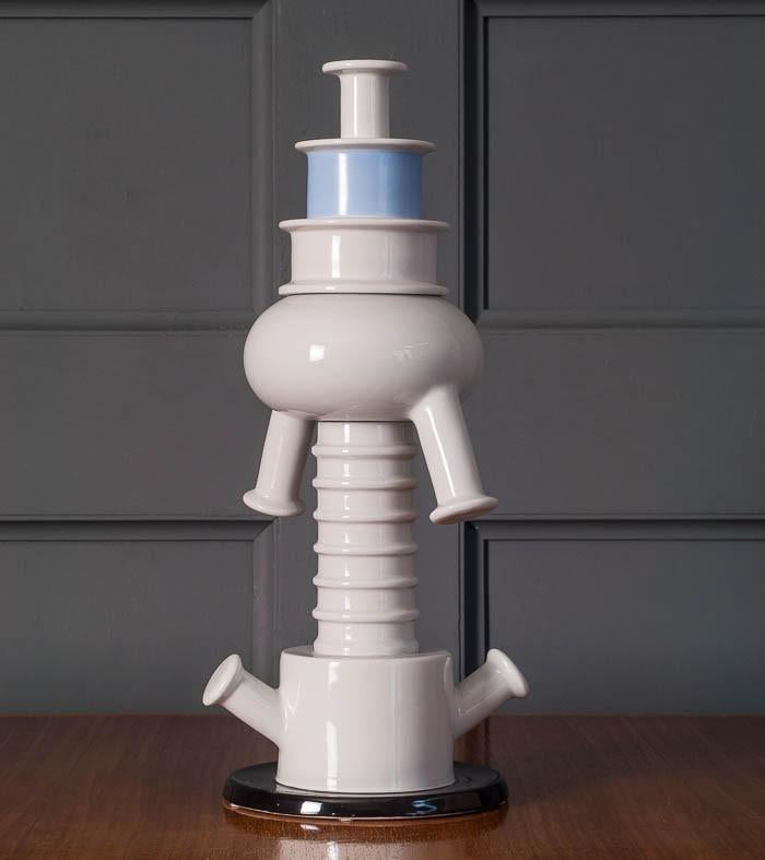 Tigris Porcelain Vase by Ettore Sottsass