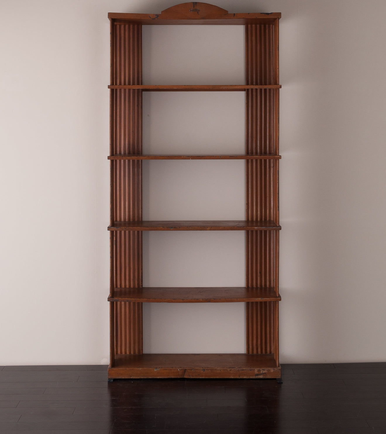 Faux Bois Painted Steel Bookcase