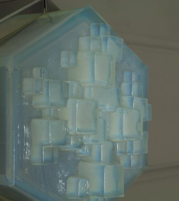 Italian Hexagonal Glass Sconces, LARGE