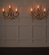 Pair of Italian Gilded Wrought Iron Sconce