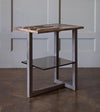 Insurgo Side Table with Glass Shelf