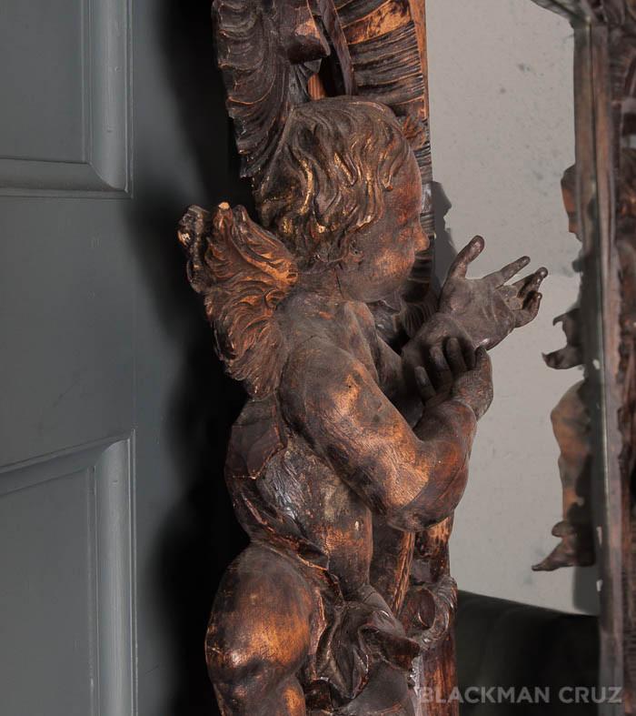 Richly Carved Baroque Mirror