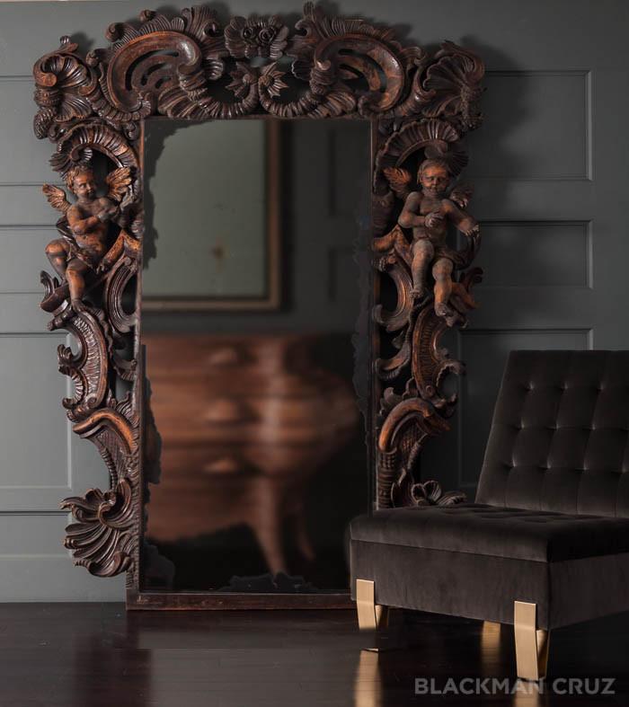 Richly Carved Baroque Mirror
