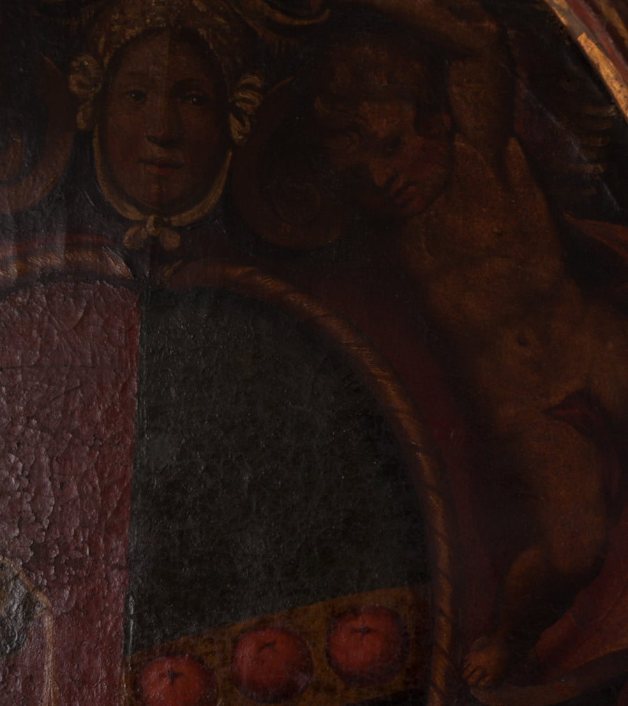 Italian Family Crest Painting