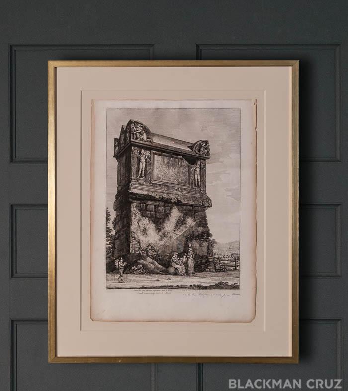 Rome Copperplate Engraving by Luigi Rossini