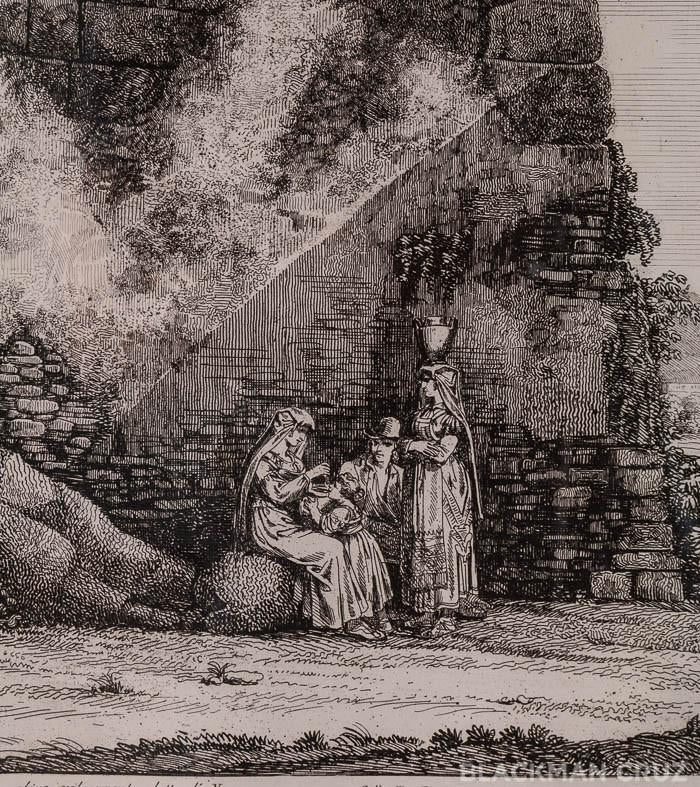 Rome Copperplate Engraving by Luigi Rossini