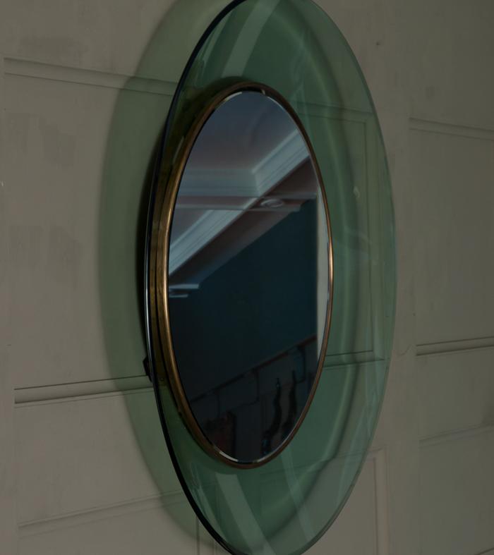 Max Ingrand for Fontana Arte Round Mirror (sold individually)