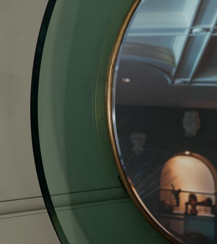 Max Ingrand for Fontana Arte Round Mirror (sold individually)