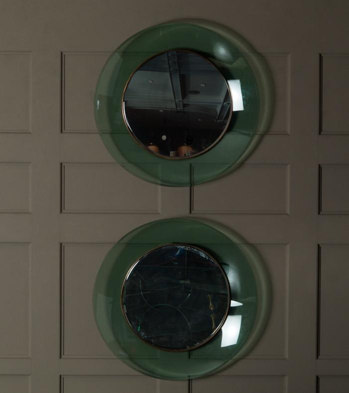 Max Ingrand for Fontana Arte Round Mirror (sold individually)