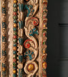 18th c. Large Peruvian Polychromed Nicho Mirror