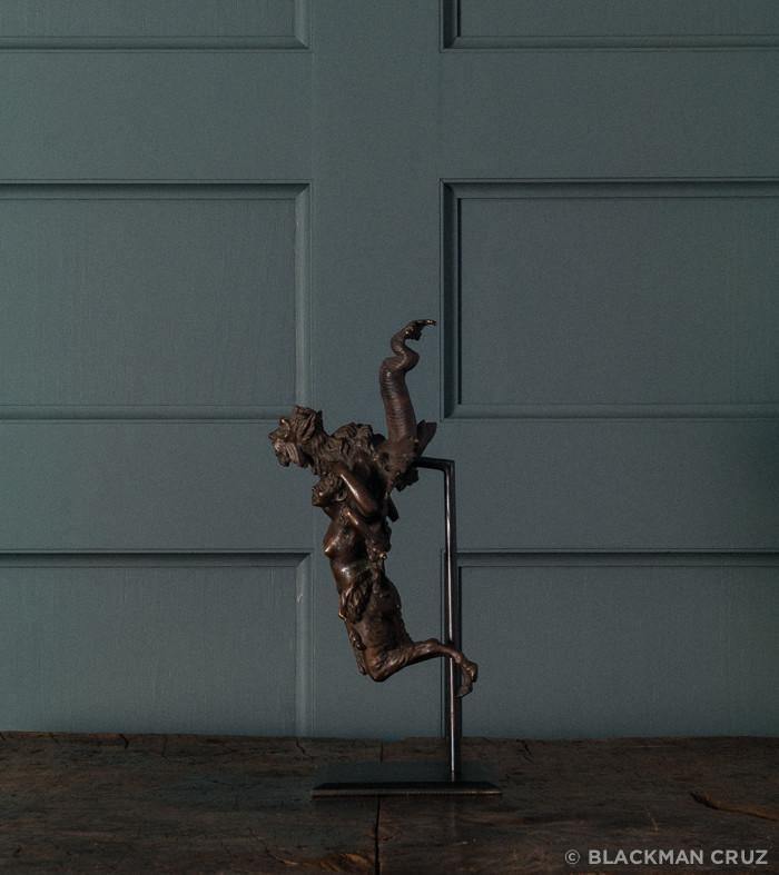 Mounted Satyr and Gargoyle Figures