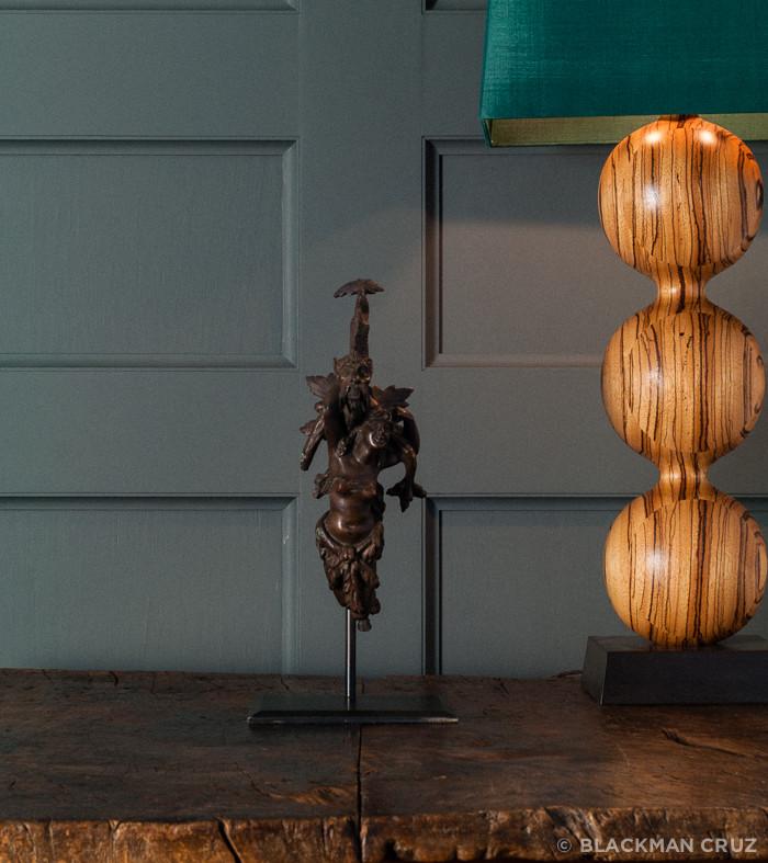 Mounted Satyr and Gargoyle Figures