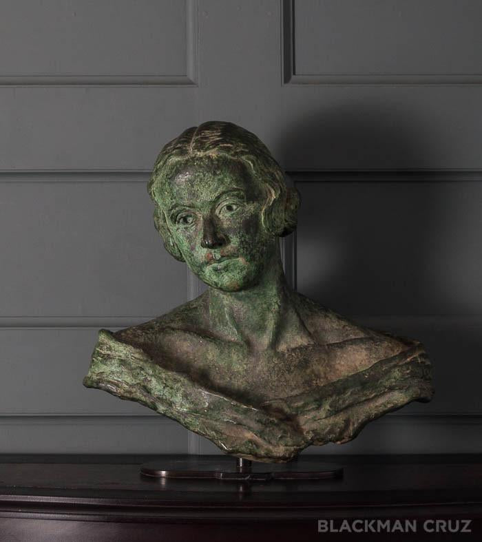 Edwardian Bronze Bust