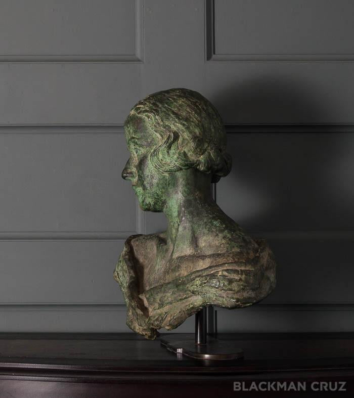 Edwardian Bronze Bust