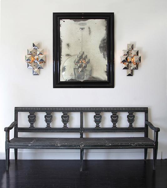 3-Squared Sconce, Nickel