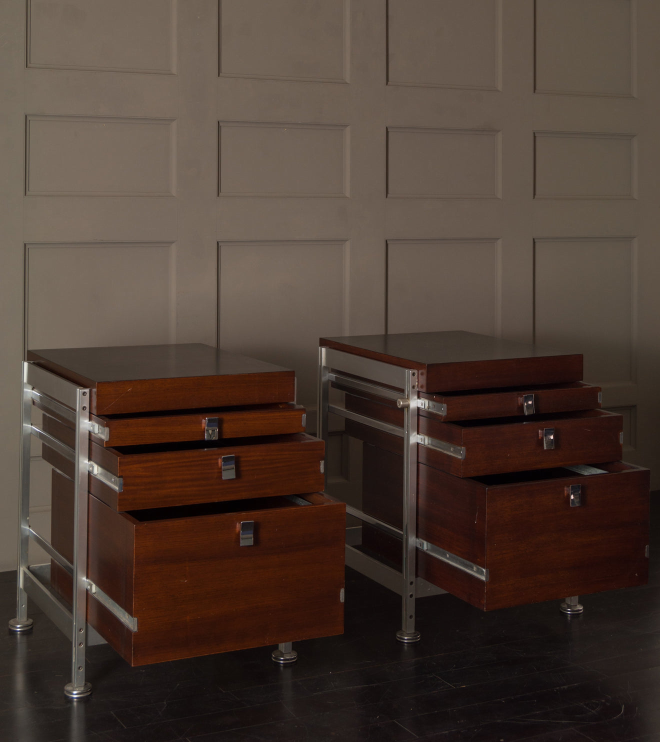 Pair of Jules Wabbes Side Tables