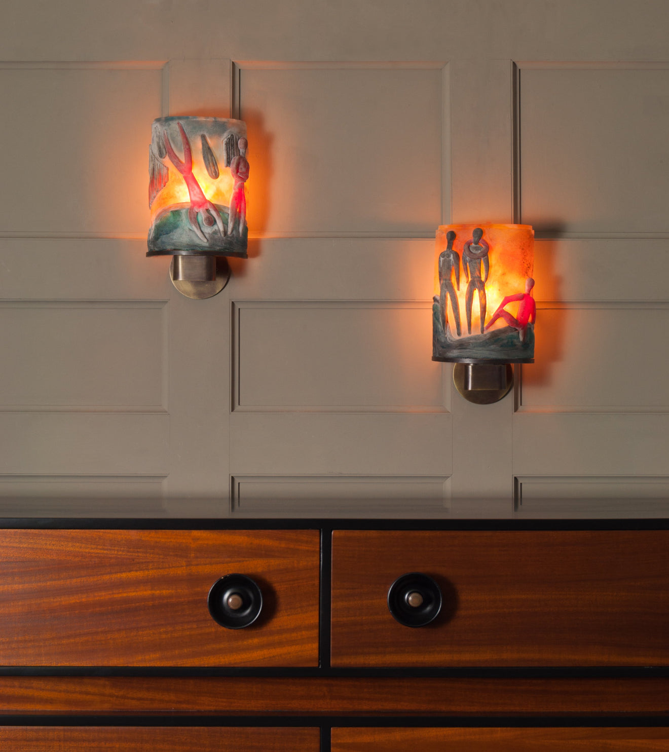 Pair of Napoleone Martinuzzi (1892 - 1977) Scavo Sconces