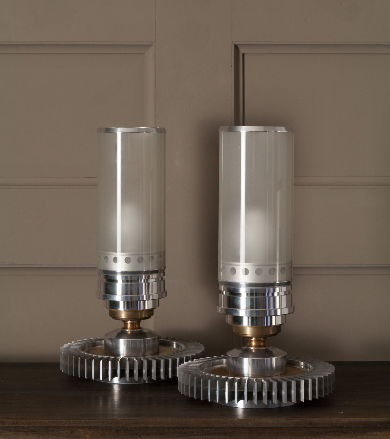 Pair of Solaris Lamps by Gianni Vallino