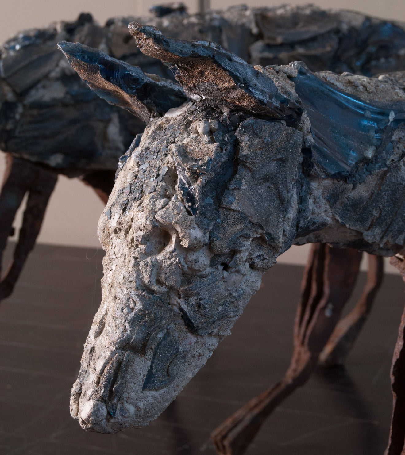 Kevin Lockau, Pair of Coyote Sculptures