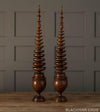 Pair of Orientalist Wood Finials